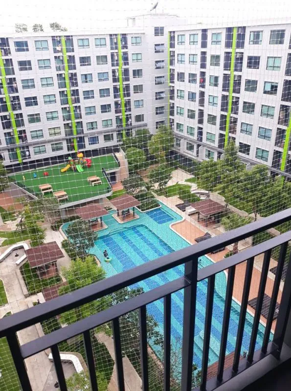 ปล่อยเช่าคอนโด Grene ดอนเมือง-สรงประภา ชั้น8 ห้องมุม เงียบสงบ วิวสระน้ำสวยมากก
