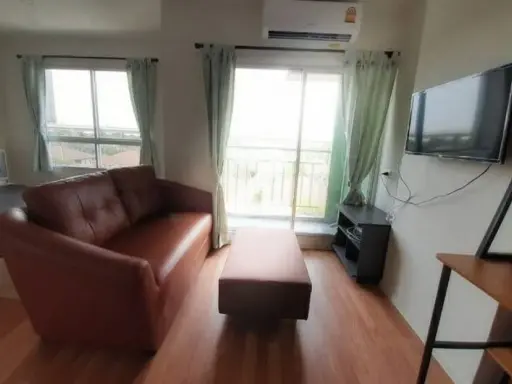 For rent, Lumpini Ville, Phranangklao-Riverview, 5th floor, new room, good view, fully furnished, very beautiful