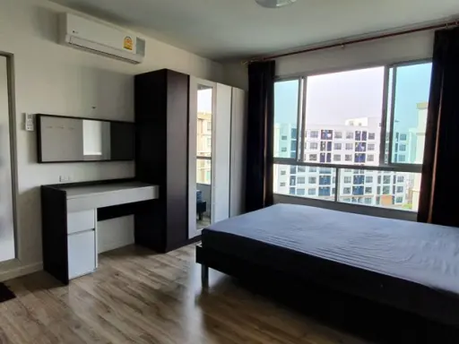For rent, D Condo Campus Rangsit Phase 2, very beautiful room, fully furnished, just drag your bags and ready to move in.