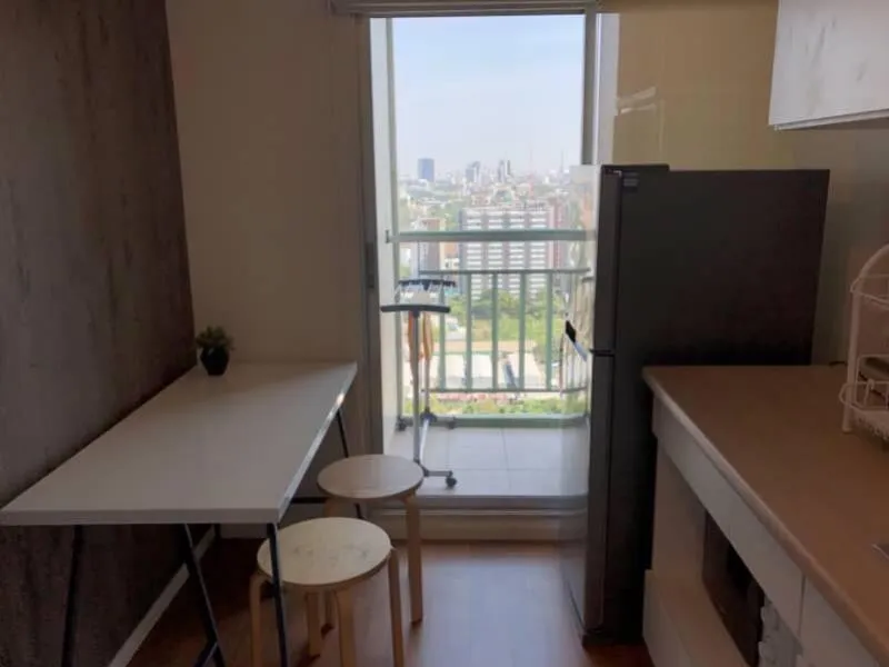 For rent, Lumpini Park Rama 9-Ratchada, beautiful room, high floor, excellent view, complete with good room No reservation is a miss.