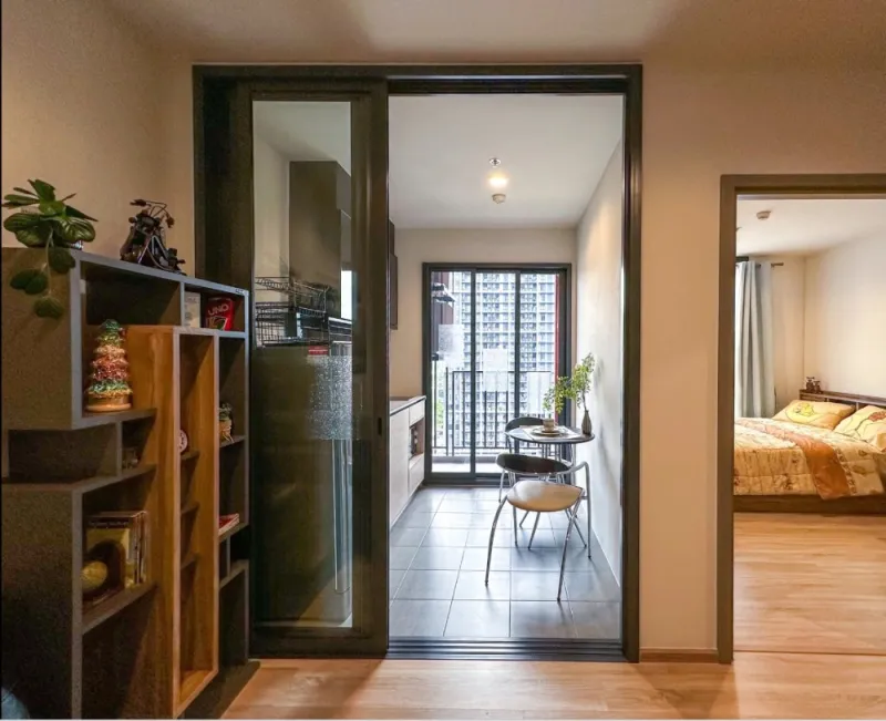 For rent THE BASE Garden Rama 9 ห้องแต่งน่าอยู่ ชั้น 18 ได้วิวสูง พร้อมสิ่งอำนวยความสะดวกครบอย่าพลาด