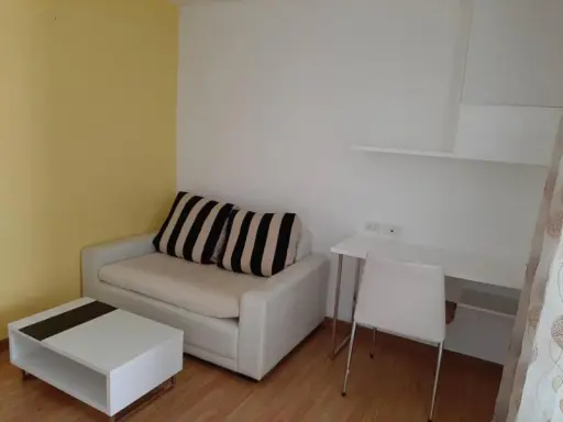 For rent, The Trust Condo Ngamwongwan, 18th floor, garden view, fully equipped. Hurry up and book in today.