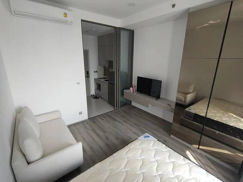Beautiful rental room, fully furnished, ready to move in at Miti Chiva Kasetsart, 1 bedroom 23.43 sq m. Drag your bags in.