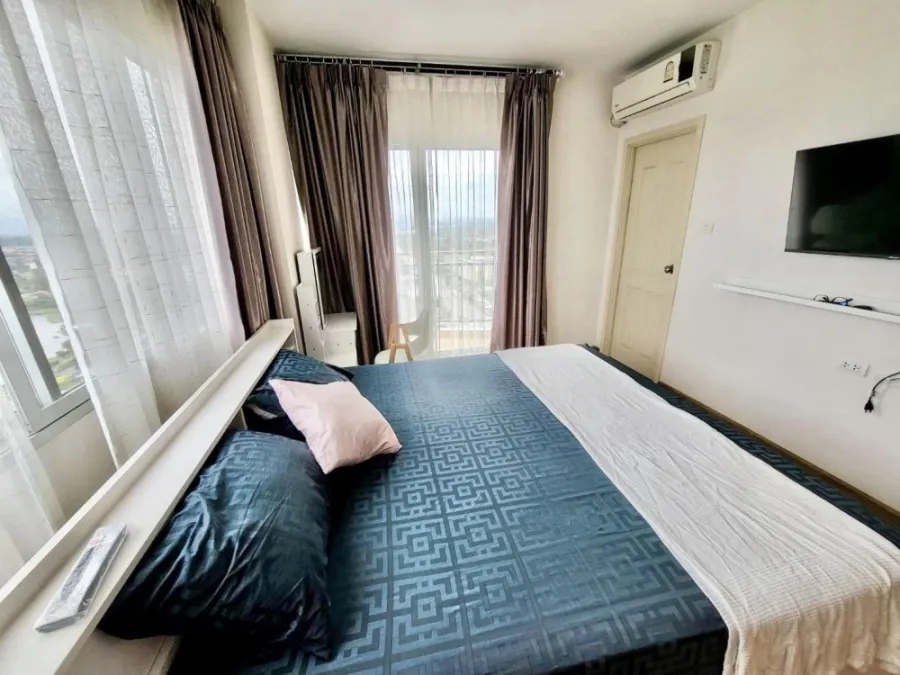 For rent Supalai Vista Sriracha - Laem Chabang Port Intersection, high floor room, open to the breeze all day, book now.