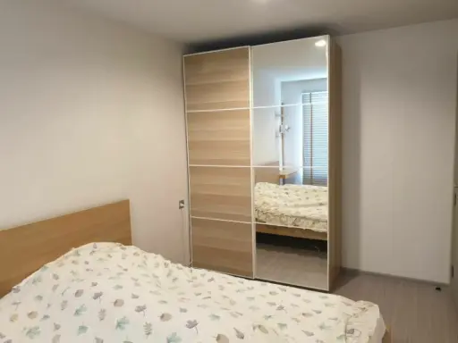 Sell Life Ladprao, 1 bedroom, high floor, beautiful view, furniture + complete electrical appliances Hurry up to reserve.