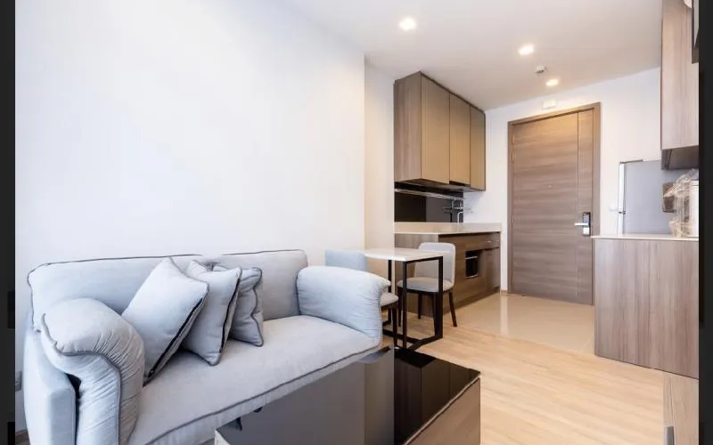 **For Rent Condo The Line Phahol-Pradipat** Nice room Fully furnished, convenient transportation, affordable price.