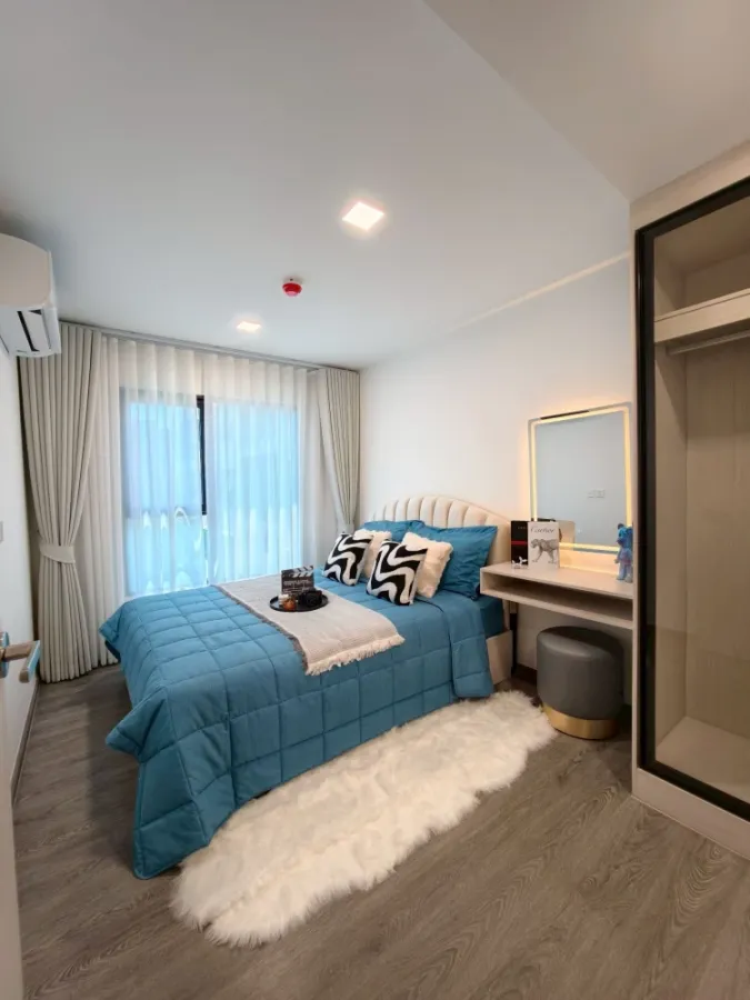 ให้เช่าคอนโดใหม่แกะกล่อง ฟังก์ชัน 1 Bed Extra ตึก D ชั้น 7 วิวสระสวยจัดเต็ม ใกล้ ม.ธรรมศาสตร์ รังสิต | ✨ Kave Wonderland (เคฟ วันเดอร์แลนด์)