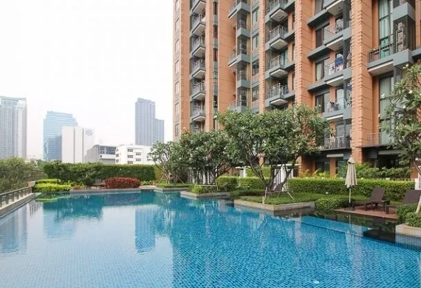 For sale, for rent, luxury condo, Villa Asoke, 37-38th floor, corner room, the most beautiful view on the floor, luxuriously decorated, hurry and rese
