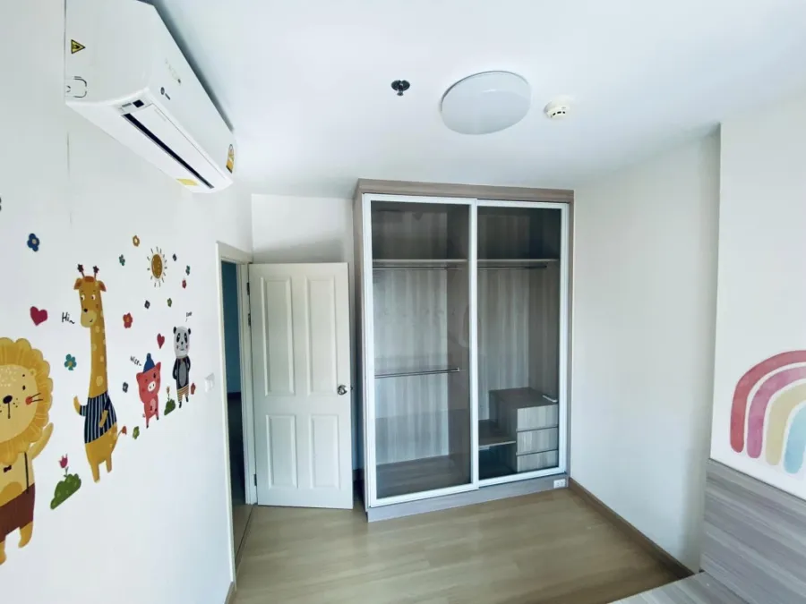 For sale, for rent, Supalai Loft, Talat Phlu Station, 19th floor, open view, fully decorated. Whether you want to invest or stay yourself, it's worth
