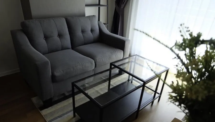 For rent urgently!! Condo Lumpini Place Bangna Km.3 corner room, furniture with electrical appliances, do not miss!!