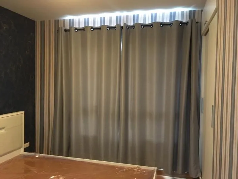 Super satisfying, Condo DEN Vibhavadi for rent, beautiful room, fully furnished, very good view, 2 bedrooms, book now. If you are slow, you will miss it.