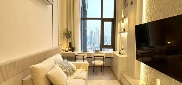 ให้เช่า Life Rama 4 - Asoke ห้องกว้างเพดานสูงโปร่งโล่ง วิวเมืองสวย เฟอร์ครบ จองเลย images