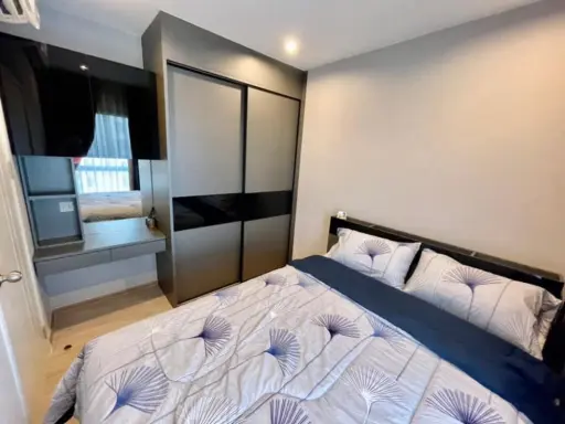 Condo for rent, The Tree Huamark, new room, good location, convenient transportation, ready to move in, near the mall, don't wait!!