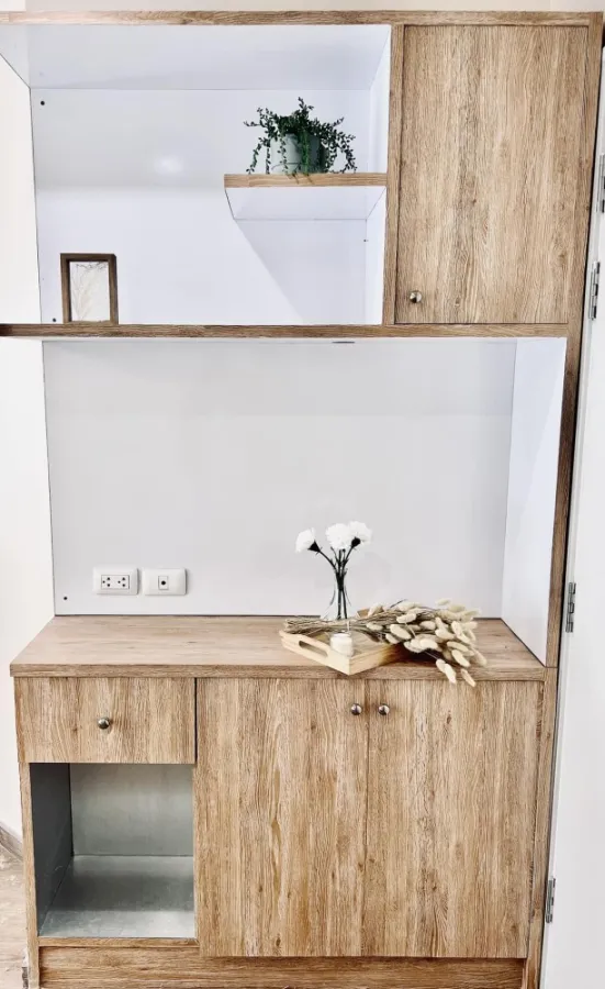 For sale, Lumpini Mega City Bangna, 17th floor, garden view, beautifully decorated room, super cool, I can tell you that it's very nice to live in. Bo