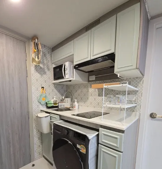 For sale or rent: Origin Plug & Play Nonthaburi Station, 5th floor, Duo Space room, fully furnished, nice to live in, reserve now.