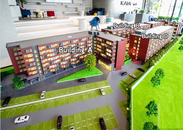 Selling pre-order KAVE TU Thammasat, opposite Chiang Rak Gate, Building D, 3rd floor, D336, 1,51 million baht, beautiful room, good view, urgent