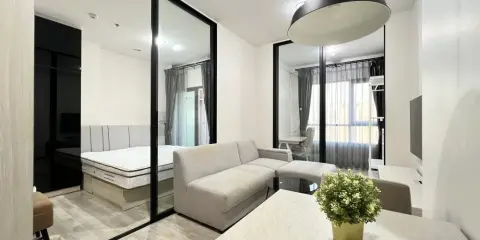 For rent Niche Mono Mega Space Bangna ห้องพร้อมอยู่ ชั้น 33 ได้วิวสูง สะดวกครบจบที่เดียว จองเลย