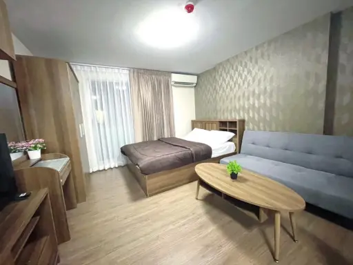 For rent, Plum Condo, Phahon Yothin 89, room with good wallpaper. complete electrical appliances Hurry up to reserve before it's gone.