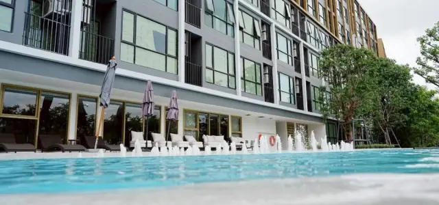 ให้เช่า Atmoz Tropicana Bangna ชั้น 4 เครื่องใช้ไฟฟ้าครบ มาแต่ตัวเข้าอยู่ได้เลย images