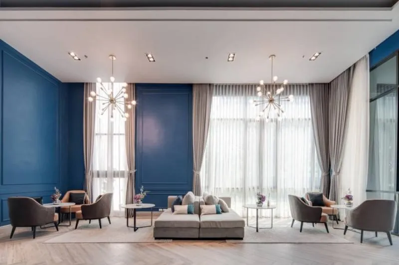 Condo Knightsbridge Collage Ramkhamhaeng, corner room and very big room, very livable, good investment, it's good to live by yourself