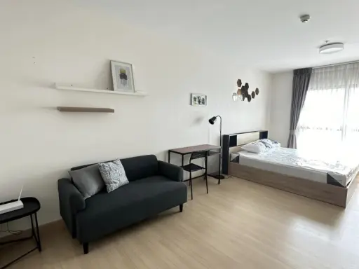 For rent, Supalai Loft, Talat Phlu Station, high floor, room ready to move in. Complete set of furniture, good price, don't miss it. images