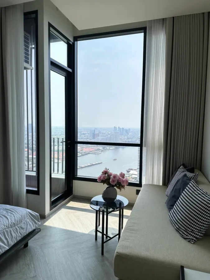 ให้เช่า แชปเตอร์ เจริญนคร-ริเวอร์ไซด์ ชั้น 35 วิวแม่น้ำ เฟอร์ครบ Fully Furnished รีบเลย ห้ามพลาด
