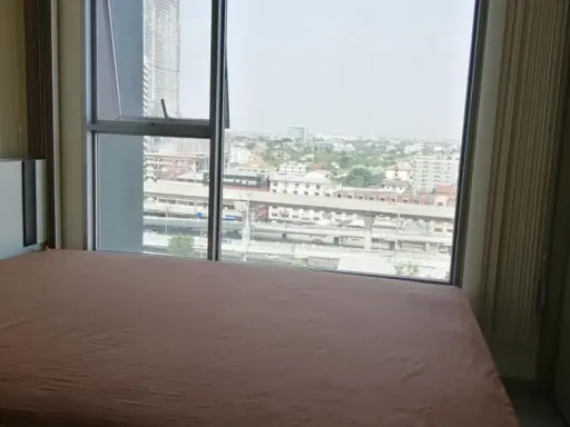 Condo for rent, Aspire Rattanathibet 2, 12th floor, fully furnished and electrical appliances. Book now.