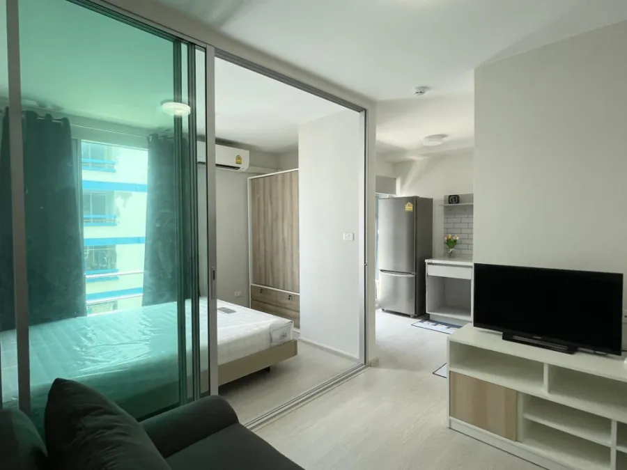 For Rent พลัมคอนโด รามคำแหง 60 อินเตอร์เชนจ์ ห้องน่าอยู่สุดๆ แยกเป็นสัดส่วน ทุกอย่างครบ ย้ายเลยด่วนๆ