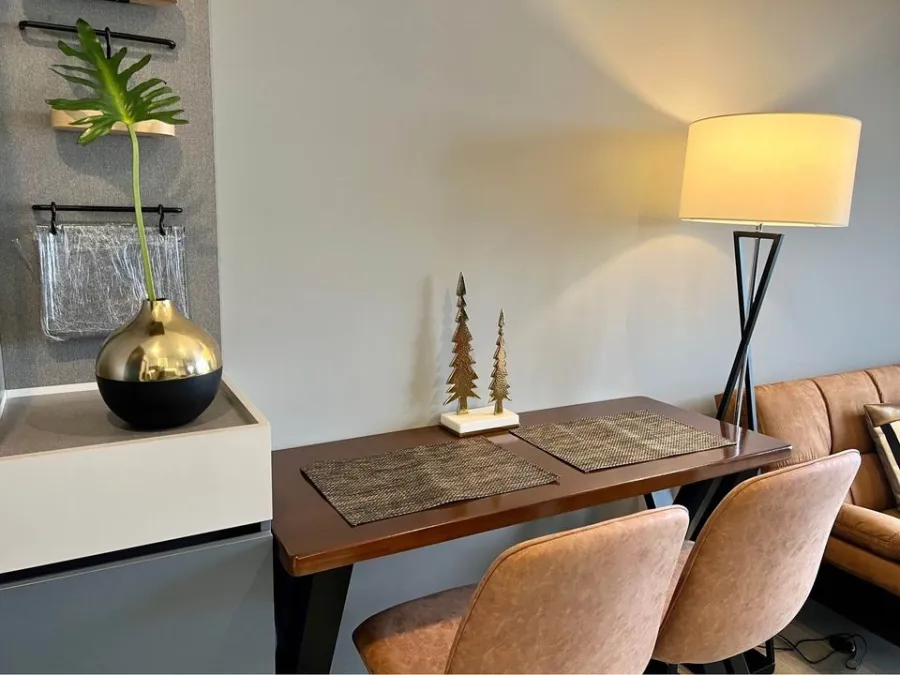 For rent: The Key Rama 3, view of the Chao Phraya River on the Bhumibol Bridge side, beautifully decorated, warm, comfortable, move in now.