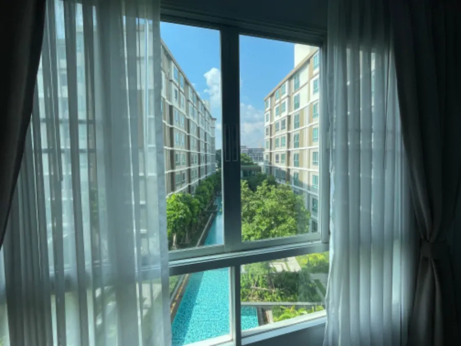 For Rent dcondo Campus Resort Rangsit 2 ห้องสวย ตกแต่งมีไสต์ ได้ทิศเหนือ วิวสระ ไม่ร้อน จองด่วนจ้า