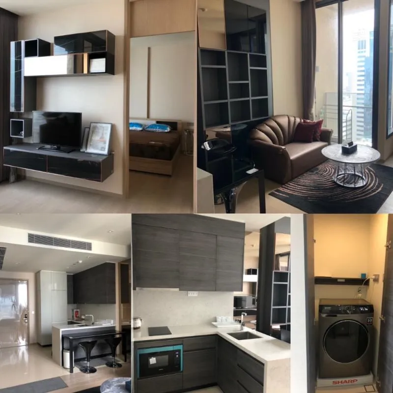Condo for rent, The Esse Asoke, fully furnished with electrical appliances, do not wait.