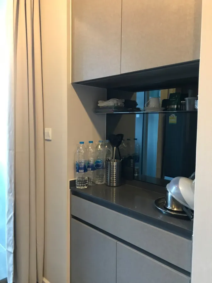 Condo for rent, The Room Sukhumvit 69, high floor, city view, low price, just come and move in.