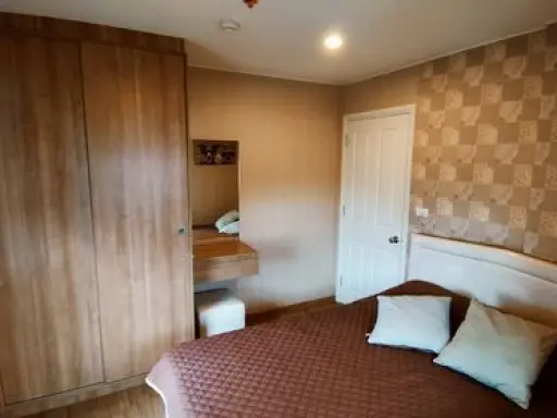 Condo for rent at U Delight Rattanathibet, nice room, warm colors, cute wallpaper, 6th floor, good price, book now