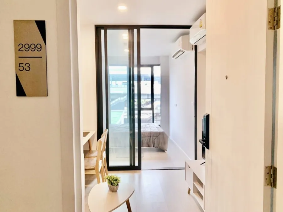 For rent: Ciela Sripatum, beautiful room, garden view, decorated in soft tones. The price is very nice. Must reserve before it's out of hand.