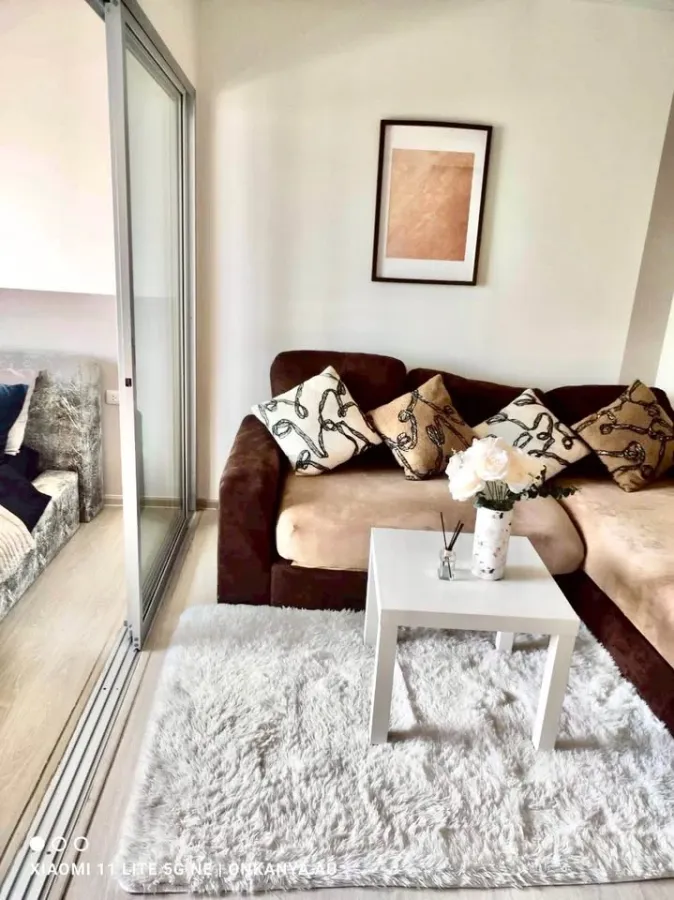 Plum Condo Extra Rama 2 for rent: 1 bedroom, 1 bathroom, fully furnished, great location. Just bring your bags and move in!