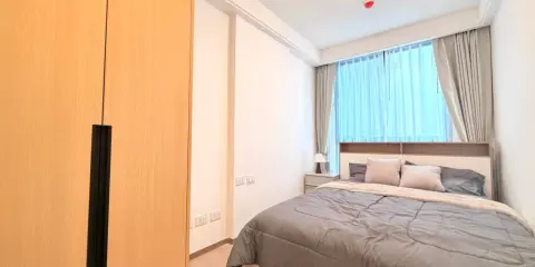 ให้เช่า Regal Srinakarin 40 แบบ 1 Bedroom ครัวปิด แยกสัดส่วนชัดเจน เฟอร์นิเจอร์และเครื่องใช้ไฟฟ้าครบ พร้อมเข้าอยู่
