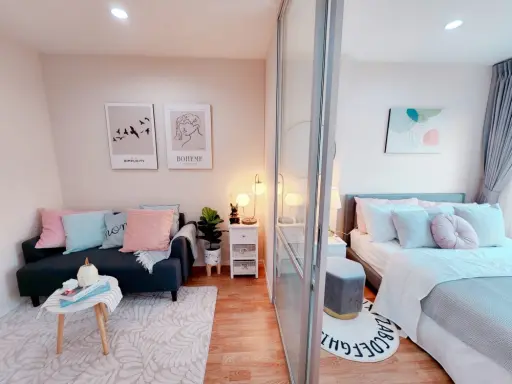 Condo for sale, Lumpini Nawamin, Sri Burapha, very beautiful room, fully furnished, ready to move in Can't miss it