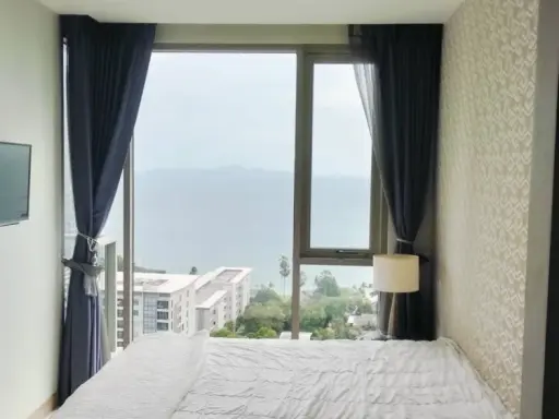 For rent: The Riviera Wongamat Beach, high floor, nice to live in, fully furnished, hurry and book now++