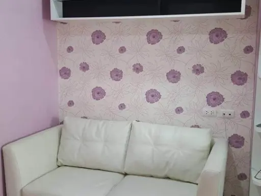 Condo for rent, Lumpini Ville On Nut 46, room with wallpaper throughout the room. Complete in one place. Hurry and reserve now.