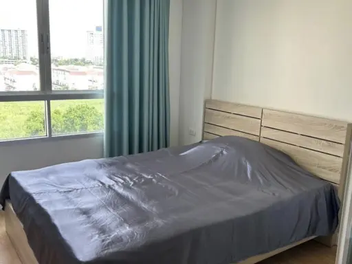 For rent, Lumpini Ville Ramkhamhaeng 26, 8th floor, unblocked view, fully furnished. Reserve first and stay first.