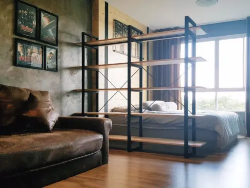 Dcondo Campus Resort Rangsit for rent, decorated in Style Loft, very beautiful and livable. If you miss this room no more