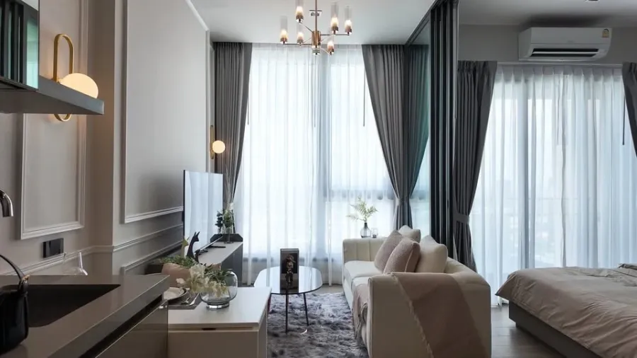 ให้เช่า The Crest Park Residences ชั้น 24 วิวสวย ห้องตกแต่งครบ พร้อมเฟอร์นิเจอร์บิลท์อิน และ ระบบ Smart Home ห้ามพลาด