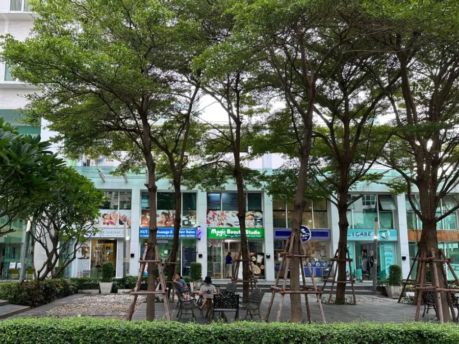 Condo for sale, rent, T.C. Green, the most spacious room Decorated in bright colors that are easy on the eyes Hurry up to reserve the owner quickly.
