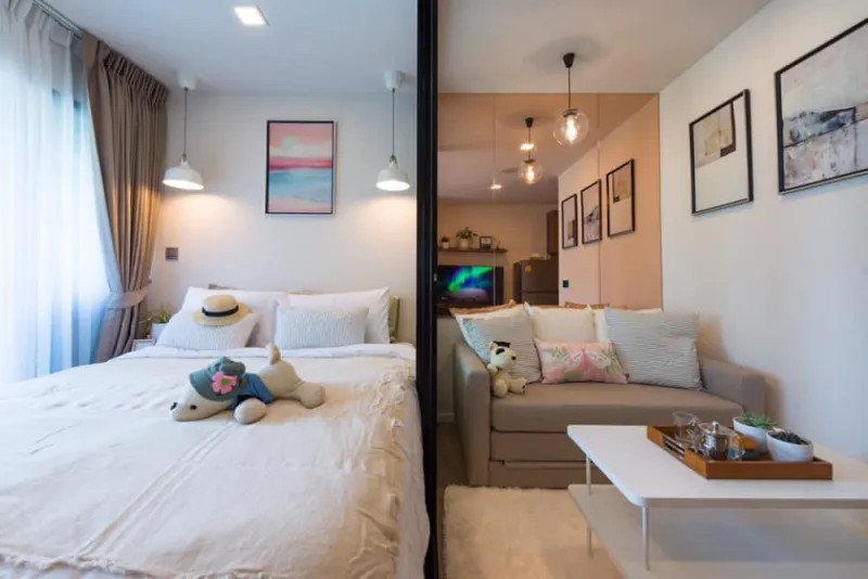 Kave Town Shift ให้เช่า วิวโล่ง ทิศเหนือ ตกแต่งครบ สไตล์ Minimal ครบเครื่อเรื่องห้องดี ไม่จองพลาดมาก