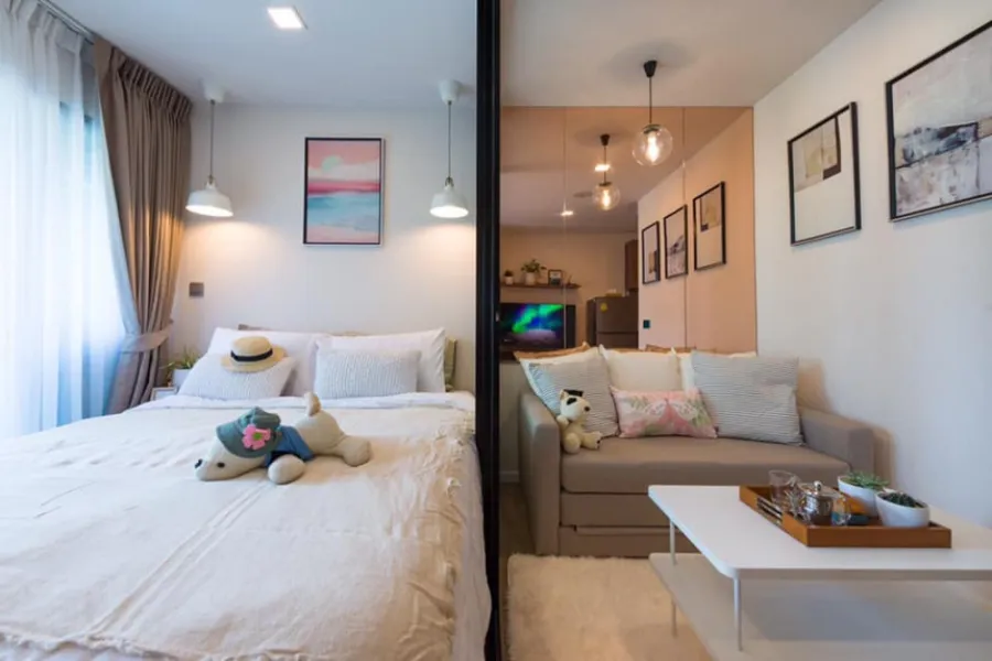 Kave Town Shift ให้เช่า วิวโล่ง ทิศเหนือ ตกแต่งครบ สไตล์ Minimal ครบเครื่อเรื่องห้องดี ไม่จองพลาดมาก