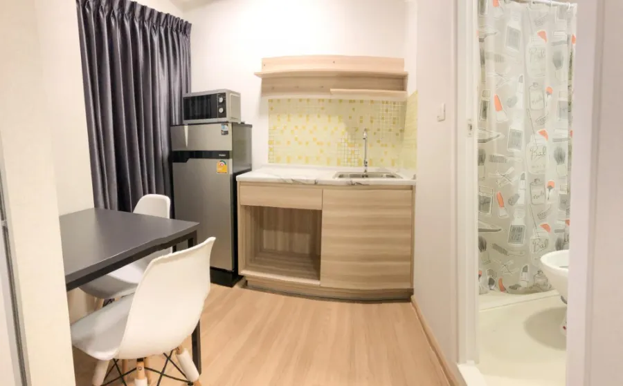 For rent Plum Condo Mix Chaengwattana, very beautiful room, plus a corner room Anyone who misses this room will be very sorry.