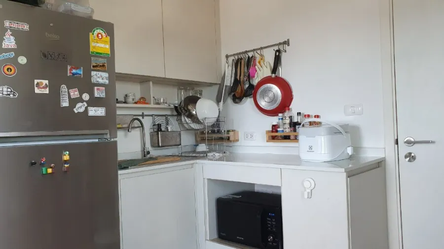 Condo for sale Chapter One Eco Ratchada-Huay Kwang, 22nd floor, city view, corner room, fully furnished. ready to move in