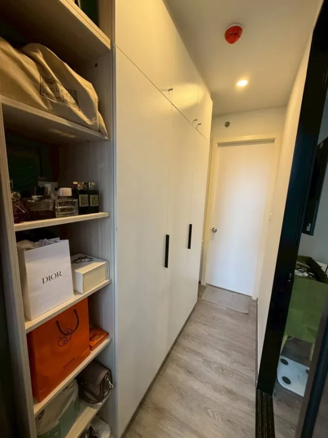 Condo for rent THE ORIGIN Sukhumvit Sailuat E22 Station, ready to move in, garden view, not on the road, fully furnished + electrical appliances, book