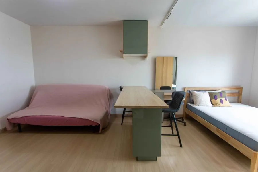 For sale, for rent, Supalai Loft, Talat Phlu Station, studio room, 27th floor, high view, complete furniture and appliances, don't miss out.