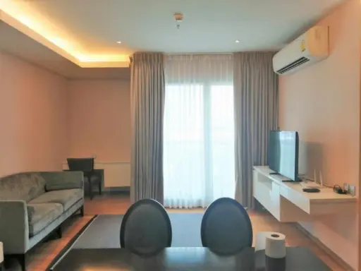 Rent, H Condo, Sukhumvit 43, fully furnished, convenient transportation, high view, hurry.